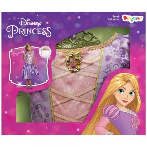 Disney Princess Locika Rapunzel Princeznovské šaty s korunkou 5-6 let