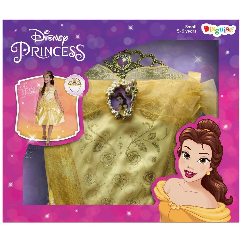 Disney Princess Bella Kráska a zviera Princeznovské šaty/kostým 5-6 rokov