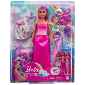 Barbie s rozprávkovými oblečkami