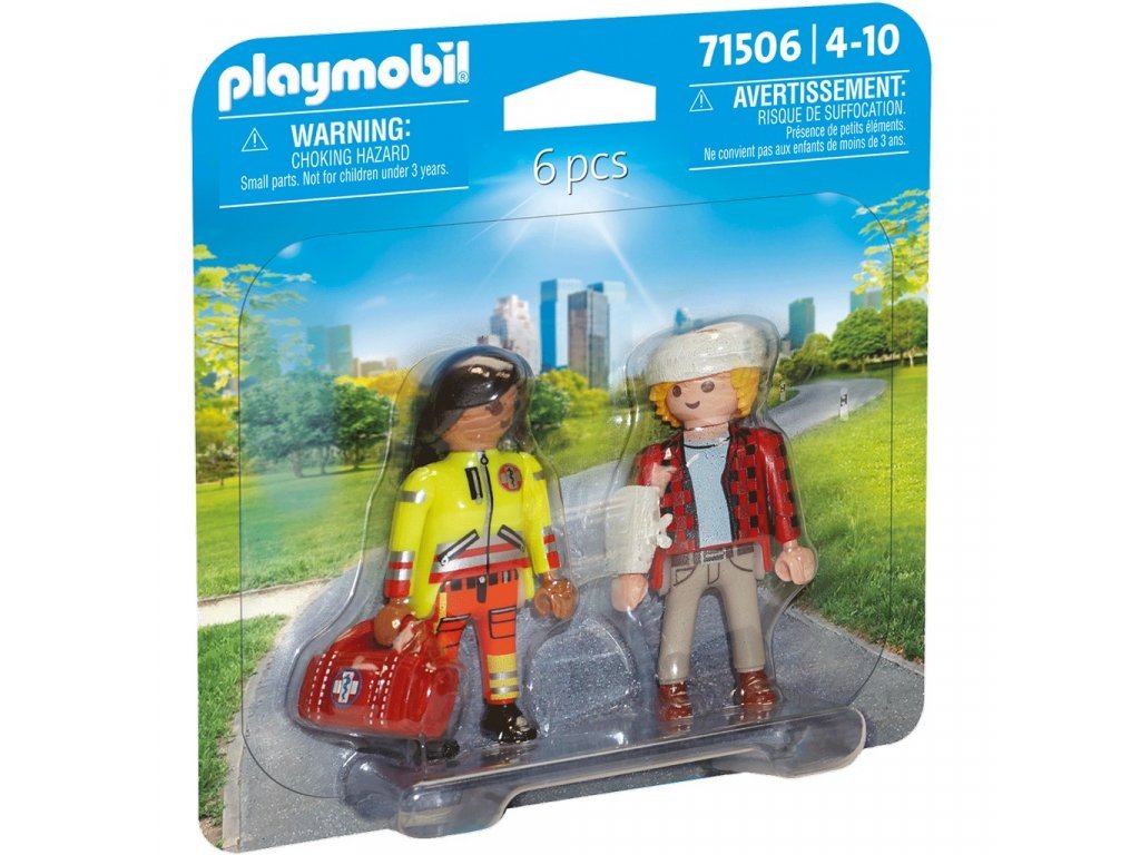 Playmobil 71506 DuoPack Záchranářka s pacientem