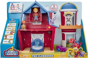 Jazwares Dino Ranch Hracia sada domček so šmýkačkou klubovňa so svetlom a zvukmi