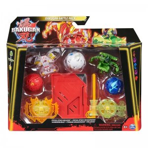 Spin Master Bakugan 5 balení speciální útok S6 Bruiser, Dragonoid, Hammerhead, Dragonoid, Nillious