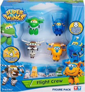 Alpha Group Super Wings 8 figúrok Transformujúca s Donniem, Bello, Mirou a Jeromom