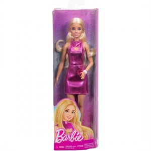 Barbie Modelka v metalických šatech