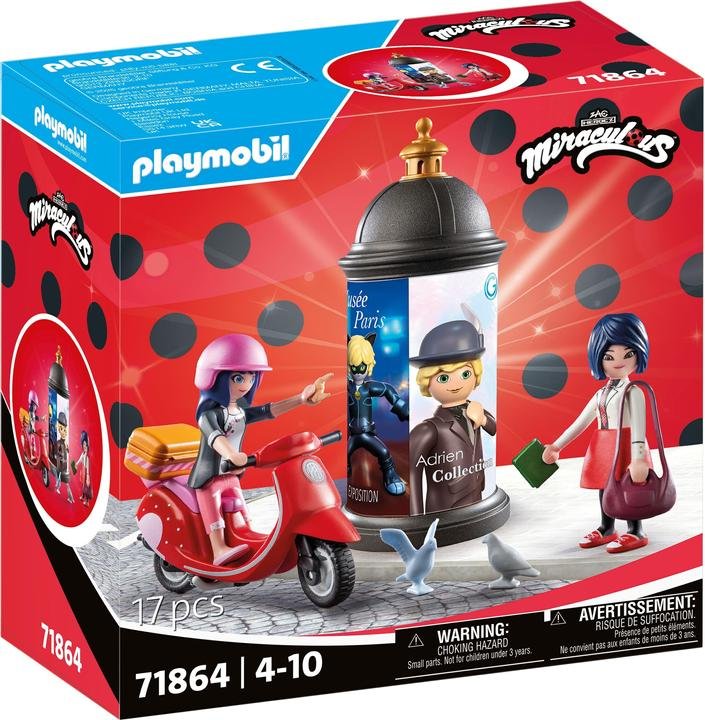 Playmobil 71864 Kúzelná Lienka a Čierny kocúr Marinettin skúter
