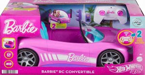 Mattel Hot Wheels RC Barbie růžový kabriolet JBH05
