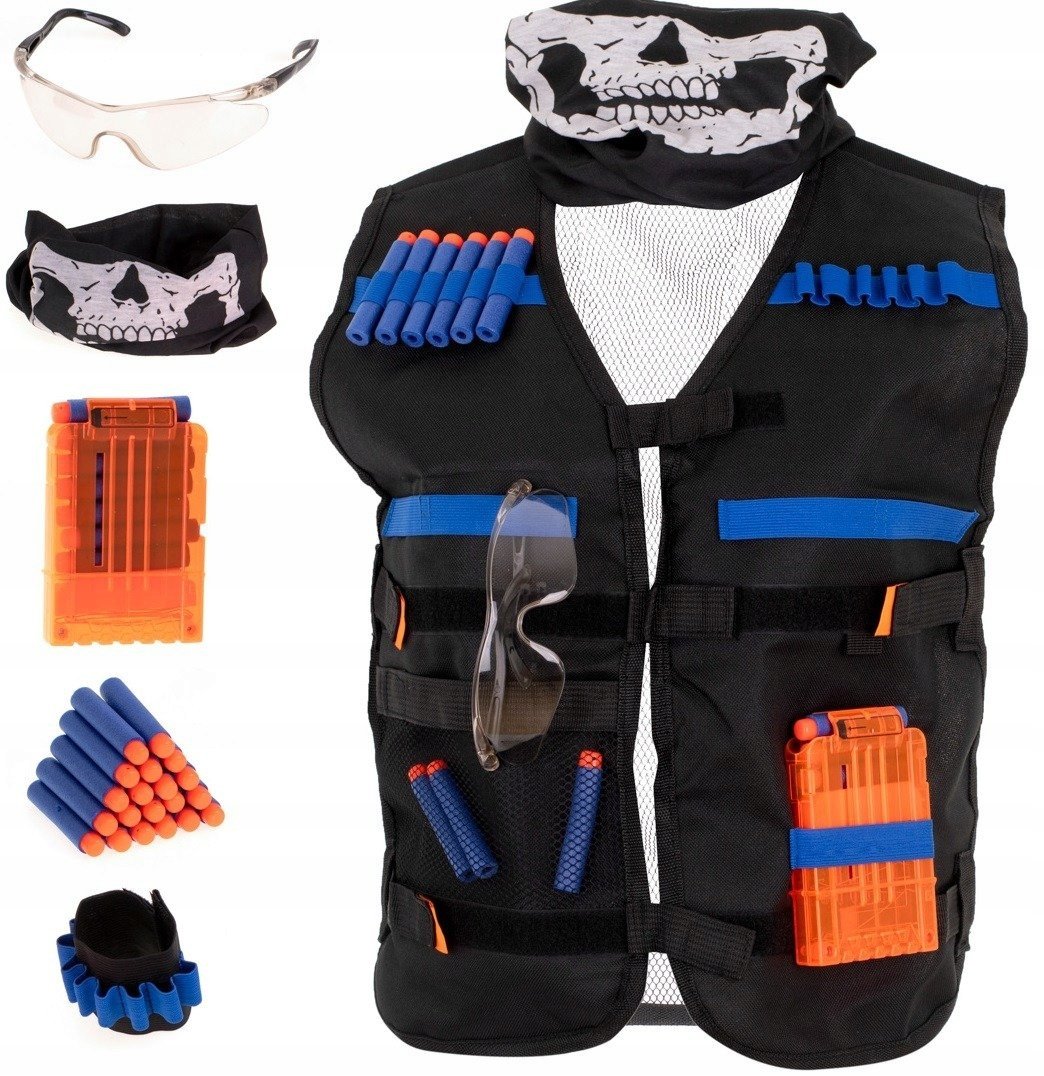 KIK Taktická vesta Nerf s príslušenstvom