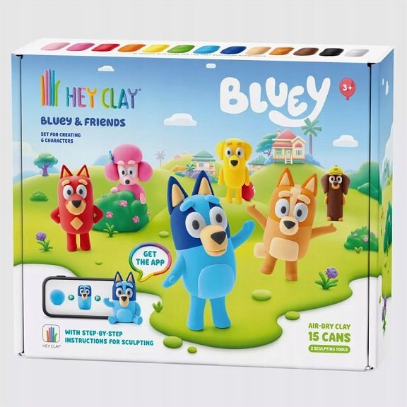 TM Toys Hey Clay Bluey a priatelia