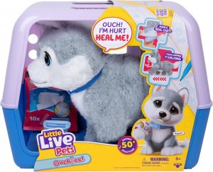 Little Live Pets Ouchies Husky ASPEN Interaktívna hračka 50 zvukov a reakcií