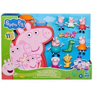 Hasbro Prasátko Peppa Velký rodinný kufr Prasátka Peppa s 10 figurkami