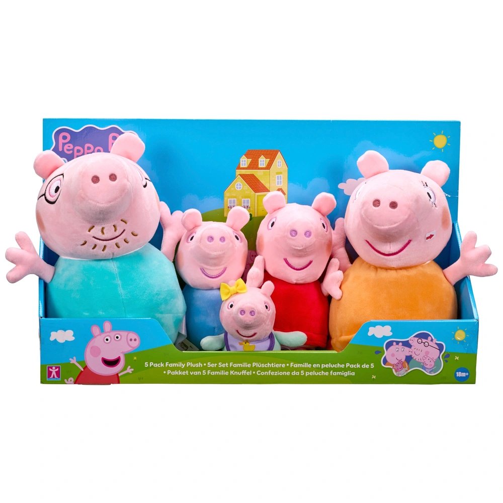Hasbro Peppa Pig Sada plyšových postavičiek Rodina Prasiatko Peppa