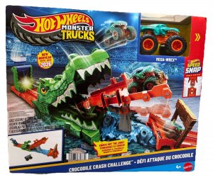 Hot Wheels Monster Trucks Rally Challenge Závodní dráha Crocodile's Mouth + vozidlo Mega Wrex