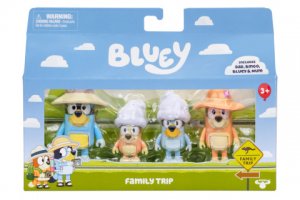 BLUEY Rodinný výlet 4 figurky