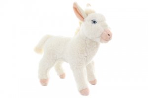 Plyš Osel bílý 25 cm