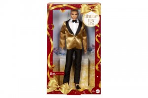 Barbie Vánoční Ken blond 2025 JGK55