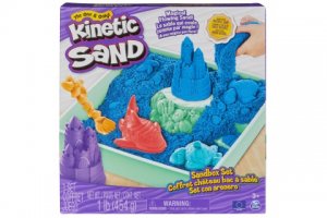 Kinetic Sand Krabice Tekutého Písku S Podložkou Modrá