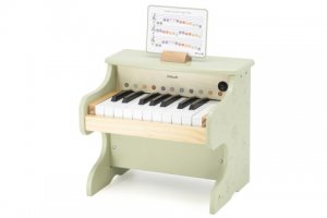 Dřevěné piano na baterie