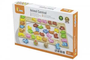 Dřevěná hra - karneval zvířátek