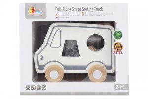 Dřevěná tahačka a vkládačka - nákladní auto