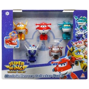 Super Wings Electric Heroes Sada 5 transformujúcich lietadiel