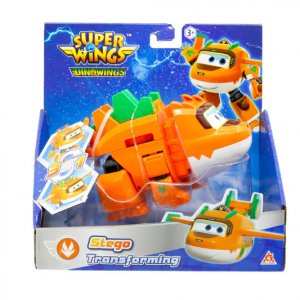 Super Wings Dino Wings 3v1 Transformační letadlo Stego 12cm