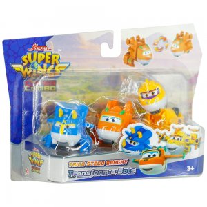 Super Wings Super Combo Sada 3 transformujúcich lietadiel