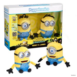 WOW Stuff Minions Puppetronics Mimoni a Monštrá Interaktívny plyšák Henry a James