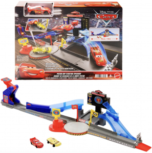 Mattel DISNEY PIXAR CARS Odpalovač Kaskadérská dráha  90 cm + autíčko McQueena