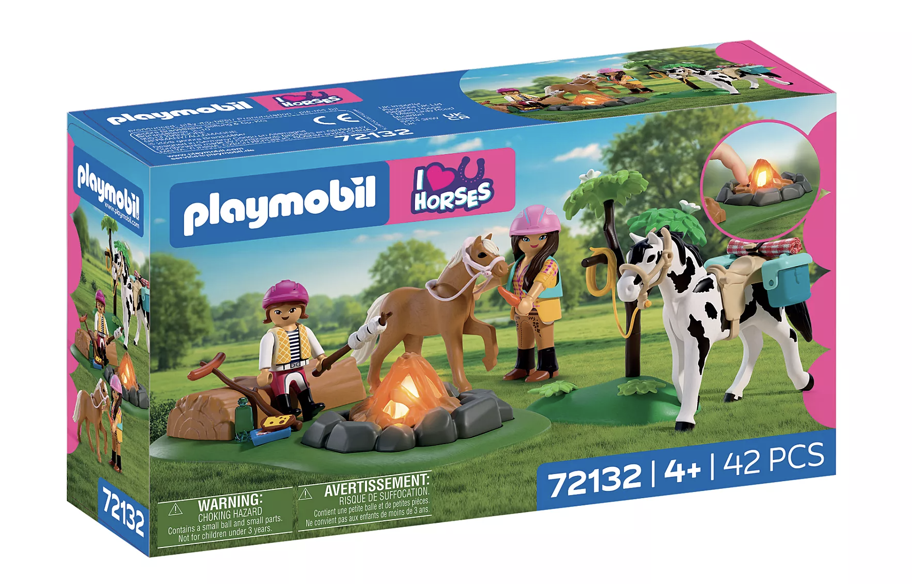 Playmobil 72132 Vyjižďka na koních s táborákem