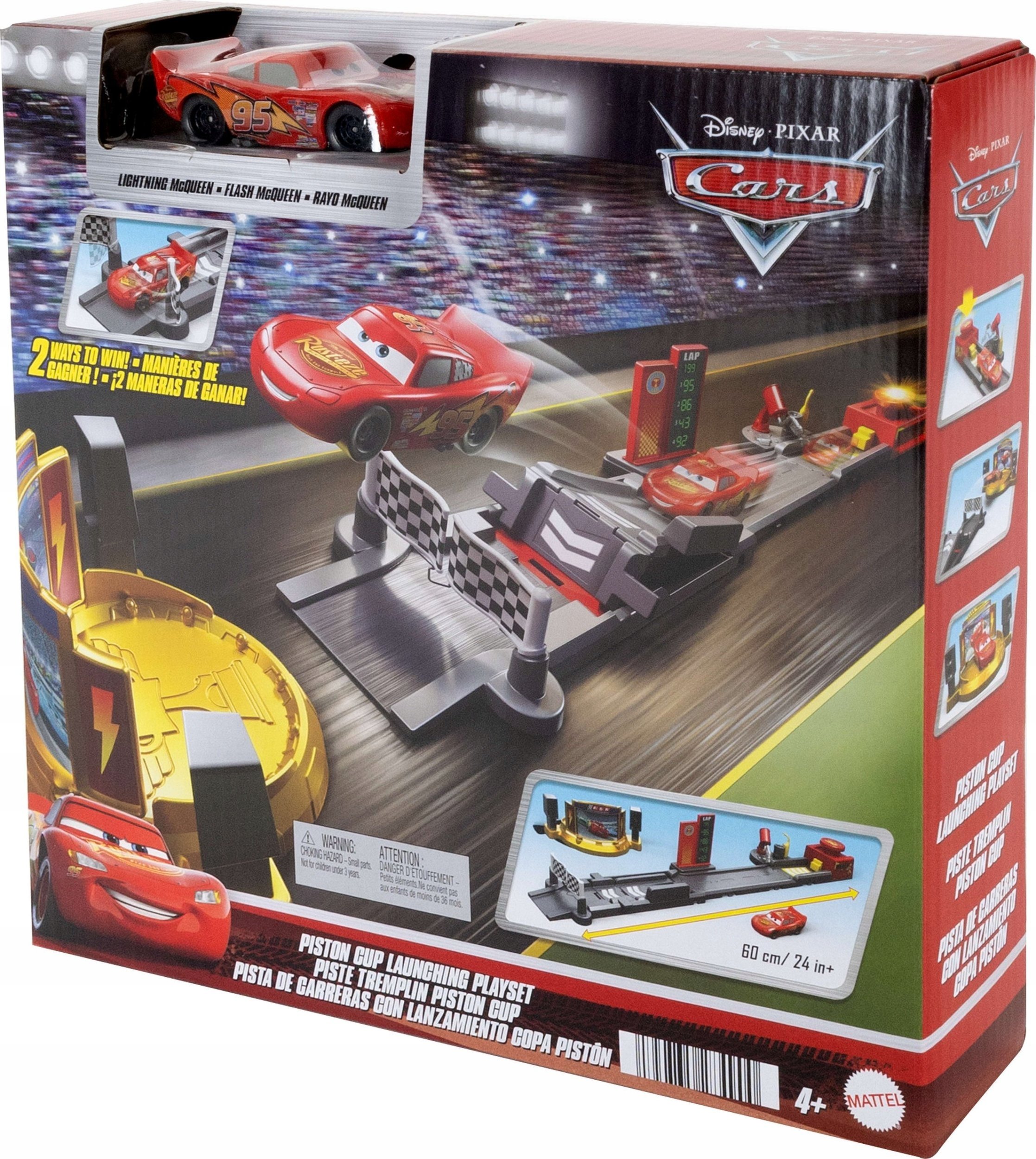 Mattel Disney Pixar Cars Hrací Set Lightning Mcqueen Piston Cup Launching