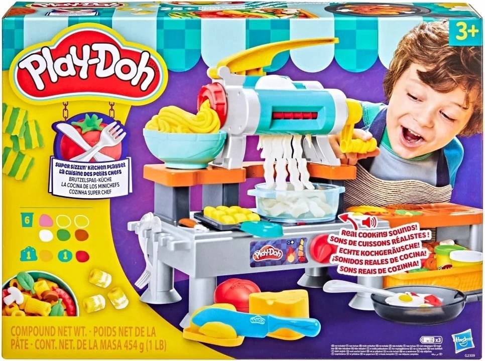 Hasbro Play-Doh kuchyňské studio se zvukem 6 plechovek s příslušenstvím G2309