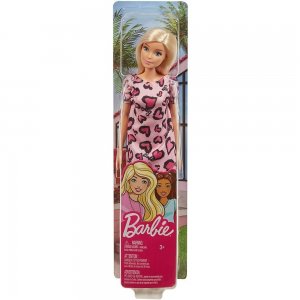 Barbie v růžových šatech