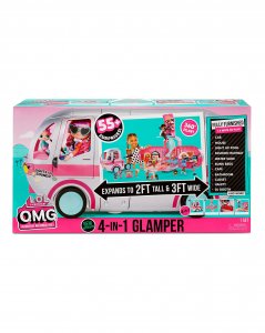 MGA L.O.L. Surprise Glamper karavan OMG 4v1 576730 stříbrno růžový