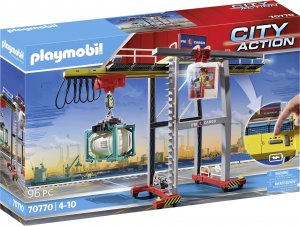 Playmobil 70770 City Action portálový jeřáb s kontejnery