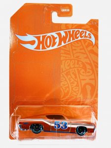 Toys Hot Wheels Orange and Blue 69 Ford Torino Talladega