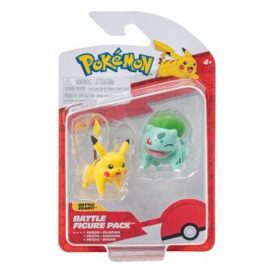 Jazwares Pokémon akční Pikachu a Bulbasaur 5 cm