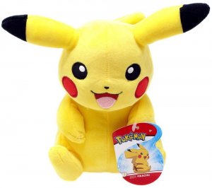 JAZWARES Pokemon Plüsch Pikachu sitzend 20 cm