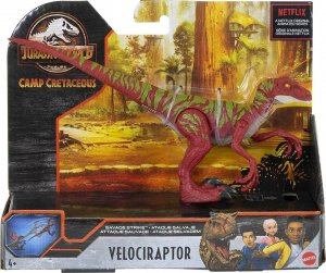 MATTEL Jurassic World Velociraptor Cretaceous Camp
