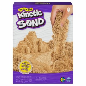 Kinetic Sand 2,5 kg hnědého tekutého písku