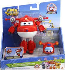 Super Wings Transforming Supercharged Jett & Pet
