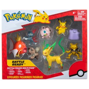Pokémon Multi-Pack balení  8-Figurek Jigglypuff, Wuffela, Sniebel, Abra, Folipurba, Magikarp, Pikachu a Leafeon