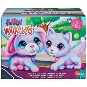 Hasbro furReal Friends Set Walkalots zvířecí pár Cotton & Candy interaktivní pes a kočka