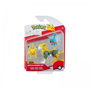 Pokémon akční figurky 3-Pack Mudkip Pikachu a Boltund 5cm