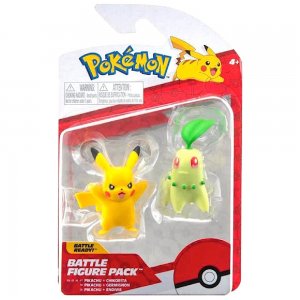 Pokémon figurky Pikachu a Chikorita 5 cm