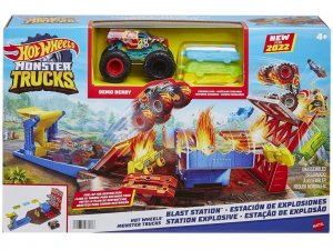 Mattel Hot Wheels Monster trucks výbušná stanica HFB12