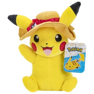 Pokémon plyšová hračka Summer Pikachu s klobúkom cca 20 cm