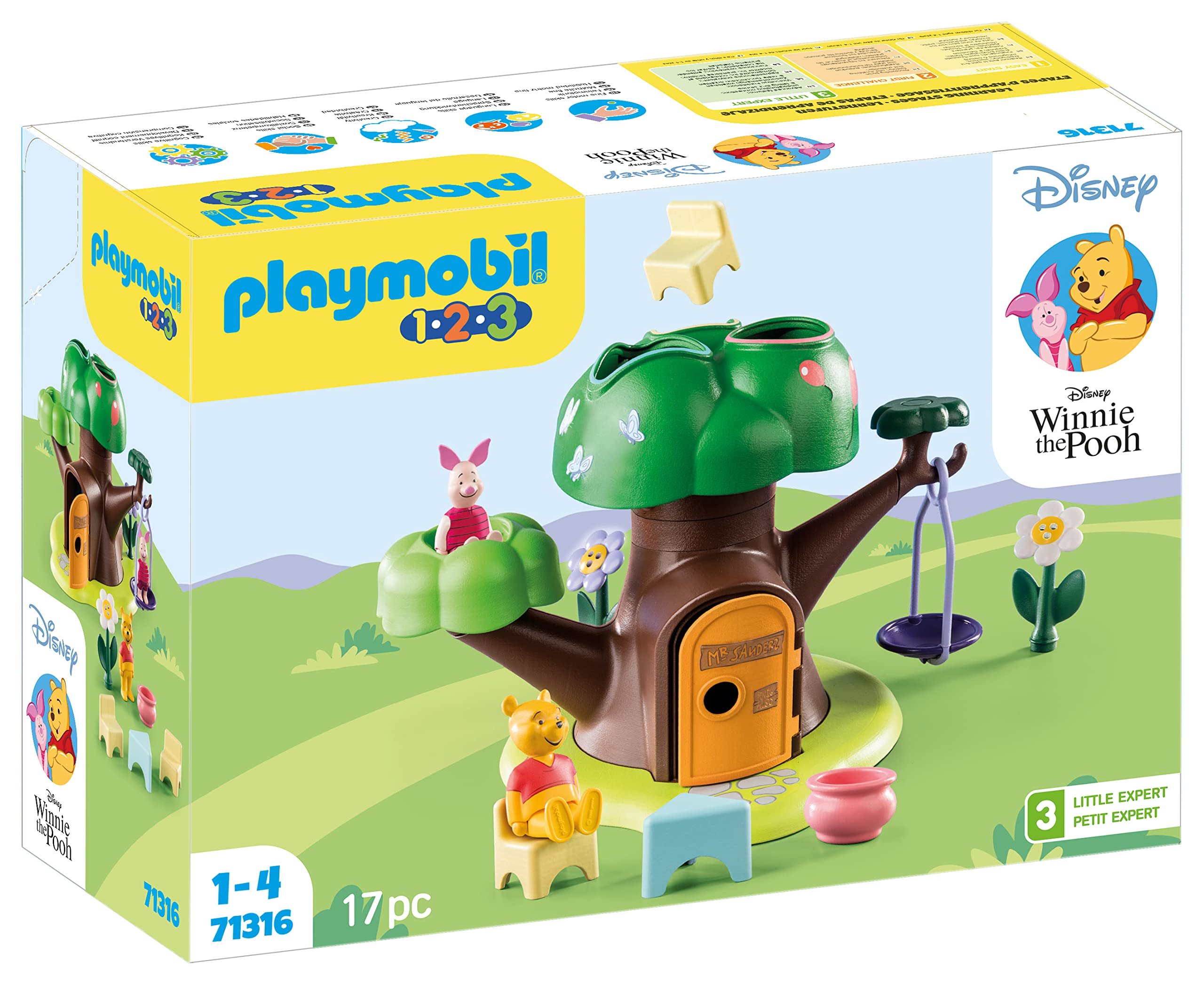 Playmobil 1.2.3 71316 Baumhaus Winnie Puuh und Ferkel