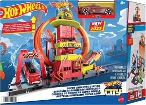 Mattel Hot Wheels City super hasičská stanice se smyčkou HKX41