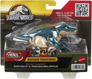 Mattel Jurský svět Transformovací Baryonyx a Parasaurolophus 2v1