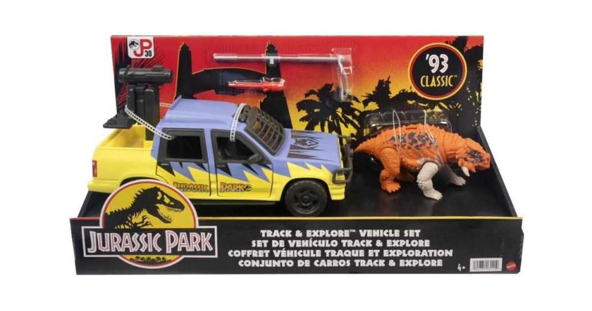 Mattel Jurassic World Exploration Car im Dschungel